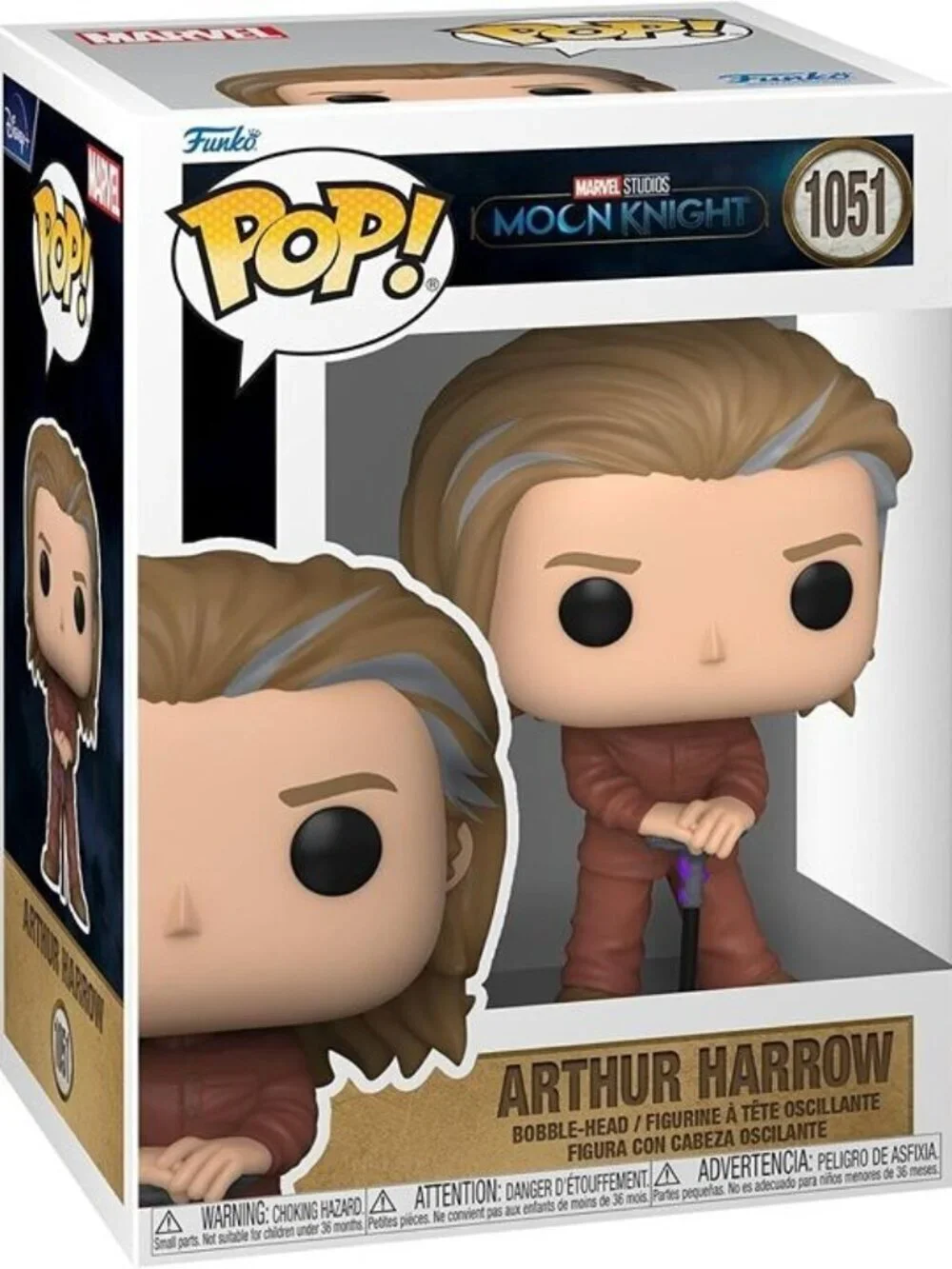 Funko Pop! Marvel: Moon Knight – Arthur Harrow #1051 Bobble-Head Vinyl Figure NE